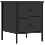 Mesitas de noche 2 uds madera de ingeniería negro 40x42x50 cm de vidaXL, Mesitas de noche - Ref: Foro24-825984, Precio: 94,49...