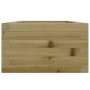 Jardinera de madera de pino impregnada 40x40x23 cm en Macetas y jardineras | Comprar online en Foru.es