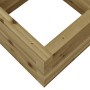 Jardinera de madera de pino impregnada 40x40x23 cm en Macetas y jardineras | Comprar online en Foru.es