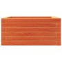 Jardinera de madera maciza de pino marrón cera 50x50x23 cm en Macetas y jardineras | Comprar online en Foru.es