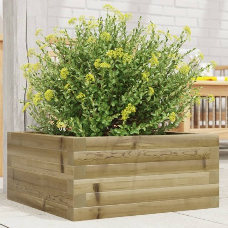 Jardinera de madera de pino impregnada 50x50x23 cm en Macetas y jardineras | Comprar online en Foru.es
