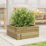 Jardinera de madera de pino impregnada 50x50x23 cm en Macetas y jardineras | Comprar online en Foru.es