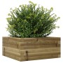 Jardinera de madera de pino impregnada 50x50x23 cm en Macetas y jardineras | Comprar online en Foru.es