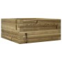 Jardinera de madera de pino impregnada 50x50x23 cm en Macetas y jardineras | Comprar online en Foru.es