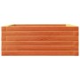 Jardinera de madera maciza pino marrón cera 60x60x23 cm en Macetas y jardineras | Comprar online en Foru.es