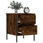 Mesitas noche 2 uds madera ingeniería roble ahumado 40x42x50 cm de vidaXL, Mesitas de noche - Ref: Foro24-825988, Precio: 57,...