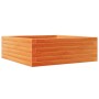 Jardinera de madera maciza pino marrón cera 70x70x23 cm en Macetas y jardineras | Comprar online en Foru.es