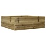 Jardinera de madera de pino impregnada 70x70x23 cm en Macetas y jardineras | Comprar online en Foru.es
