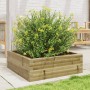 Jardinera de madera de pino impregnada 70x70x23 cm en Macetas y jardineras | Comprar online en Foru.es