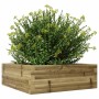 Jardinera de madera de pino impregnada 70x70x23 cm en Macetas y jardineras | Comprar online en Foru.es