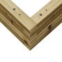 Jardinera de madera de pino impregnada 70x70x23 cm en Macetas y jardineras | Comprar online en Foru.es