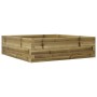 Jardinera de madera de pino impregnada 80x80x23 cm en Macetas y jardineras | Comprar online en Foru.es