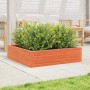 Jardinera de madera maciza pino marrón cera 90x90x23 cm en Macetas y jardineras | Comprar online en Foru.es