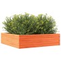 Jardinera de madera maciza pino marrón cera 90x90x23 cm en Macetas y jardineras | Comprar online en Foru.es
