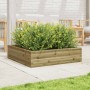 Jardinera de madera de pino impregnada 90x90x23 cm en Macetas y jardineras | Comprar online en Foru.es