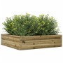 Jardinera de madera de pino impregnada 90x90x23 cm en Macetas y jardineras | Comprar online en Foru.es