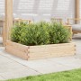 Jardinera de madera maciza de pino 100x100x23 cm en Macetas y jardineras | Comprar online en Foru.es