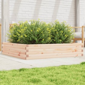 Jardinera de madera maciza de pino 110x110x23 cm en Macetas y jardineras | Comprar online en Foru.es