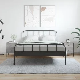 Mesita de noche 2 uds madera ingeniería gris Sonoma 40x42x50 cm de vidaXL, Mesitas de noche - Ref: Foro24-825990, Precio: 81,...