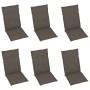 Sillas de jardín plegables 6 uds y cojines madera maciza acacia de vidaXL, Sillas de jardín - Ref: Foro24-3064127, Precio: 48...