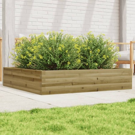 Jardinera de madera de pino impregnada 110x110x23 cm en Macetas y jardineras | Comprar online en Foru.es