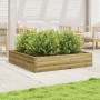 Jardinera de madera de pino impregnada 110x110x23 cm en Macetas y jardineras | Comprar online en Foru.es