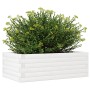 Jardinera de madera maciza de pino blanca 70x40x23 cm en Macetas y jardineras | Comprar online en Foru.es