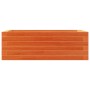 Jardinera de madera maciza pino marrón cera 70x40x23 cm en Macetas y jardineras | Comprar online en Foru.es