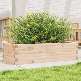 Jardinera de madera maciza de pino 90x40x23 cm en Macetas y jardineras | Comprar online en Foru.es