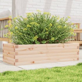 Jardinera de madera maciza de pino 90x40x23 cm en Macetas y jardineras | Comprar online en Foru.es