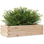 Jardinera de madera maciza de pino 90x40x23 cm en Macetas y jardineras | Comprar online en Foru.es