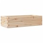 Jardinera de madera maciza de pino 90x40x23 cm en Macetas y jardineras | Comprar online en Foru.es