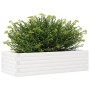 Jardinera de madera maciza de pino blanco 90x40x23 cm en Macetas y jardineras | Comprar online en Foru.es