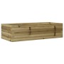 Jardinera de madera de pino impregnada 90x40x23 cm en Macetas y jardineras | Comprar online en Foru.es