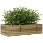Jardinera de madera de pino impregnada 90x40x23 cm en Macetas y jardineras | Comprar online en Foru.es