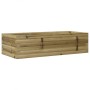 Jardinera de madera de pino impregnada 90x40x23 cm en Macetas y jardineras | Comprar online en Foru.es