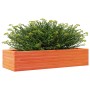 Jardinera de madera maciza de pino marrón cera 110x40x23 cm en Macetas y jardineras | Comprar online en Foru.es