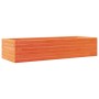 Jardinera de madera maciza de pino marrón cera 110x40x23 cm en Macetas y jardineras | Comprar online en Foru.es