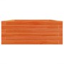 Jardinera madera maciza de pino marrón cera 90x60x23 cm en Macetas y jardineras | Comprar online en Foru.es