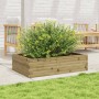 Jardinera de madera de pino impregnada 90x60x23 cm en Macetas y jardineras | Comprar online en Foru.es