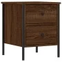 Mesitas noche 2 uds madera ingeniería marrón roble 40x42x50 cm de vidaXL, Mesitas de noche - Ref: Foro24-825992, Precio: 81,2...