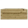 Jardinera de madera de pino impregnada 90x60x23 cm en Macetas y jardineras | Comprar online en Foru.es