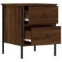 Mesitas noche 2 uds madera ingeniería marrón roble 40x42x50 cm de vidaXL, Mesitas de noche - Ref: Foro24-825992, Precio: 81,2...