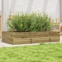Jardinera de madera de pino impregnada 110x60x23 cm en Macetas y jardineras | Comprar online en Foru.es