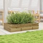 Jardinera de madera de pino impregnada 110x60x23 cm en Macetas y jardineras | Comprar online en Foru.es