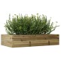 Jardinera de madera de pino impregnada 110x60x23 cm en Macetas y jardineras | Comprar online en Foru.es