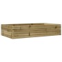 Jardinera de madera de pino impregnada 110x60x23 cm en Macetas y jardineras | Comprar online en Foru.es