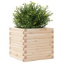 Jardinera de madera maciza de pino 50x50x45,5 cm en Macetas y jardineras | Comprar online en Foru.es