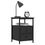Mesitas de noche 2 uds madera de ingeniería negro 34x35,5x50 cm de vidaXL, Mesitas de noche - Ref: Foro24-826014, Precio: 78,...