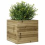 Jardinera de madera de pino impregnada 50x50x45,5 cm en Macetas y jardineras | Comprar online en Foru.es